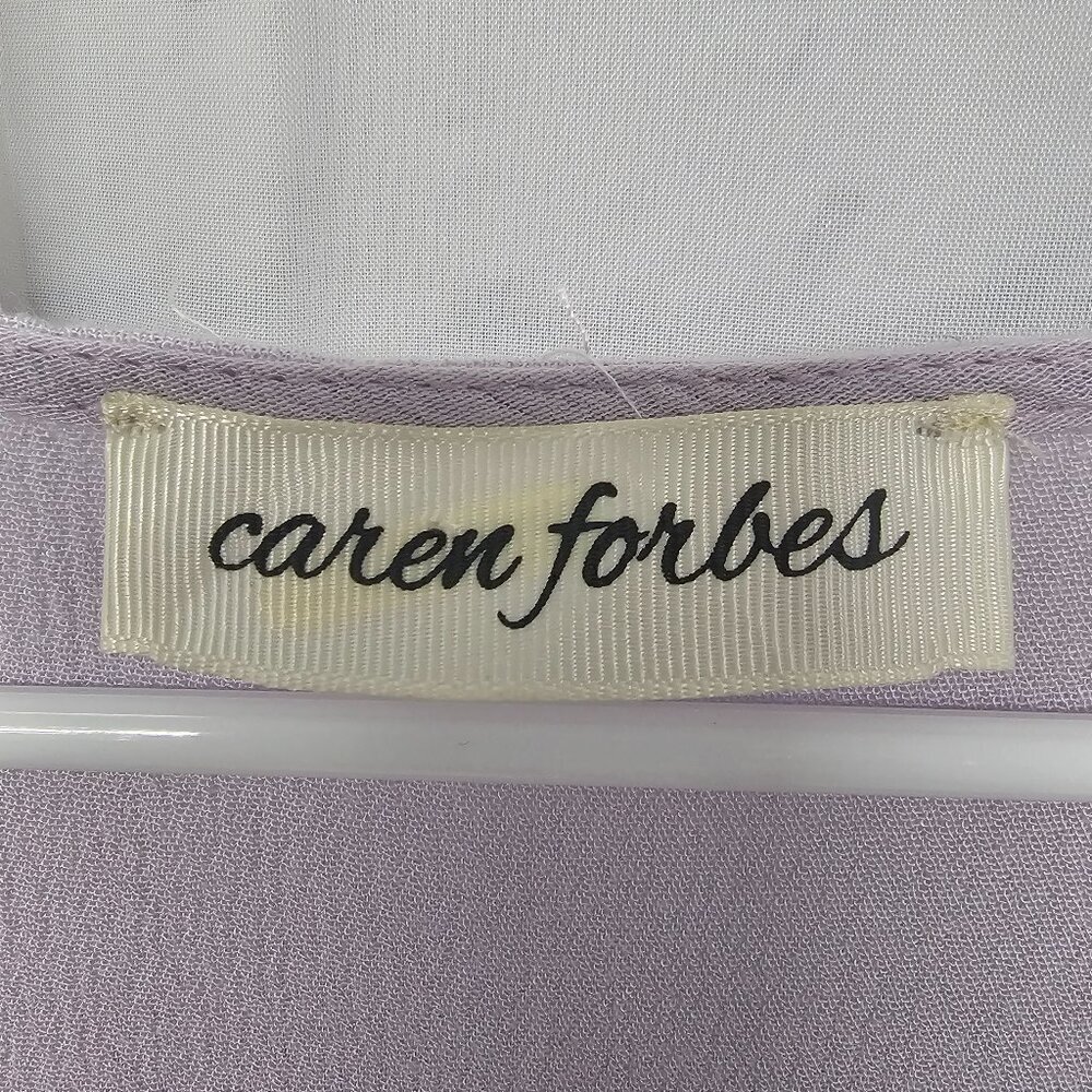 Caren Forbes Lavender Floral Jumpsuit Coquette Crop Wide Leg Bohemian L - Picture 11 of 15